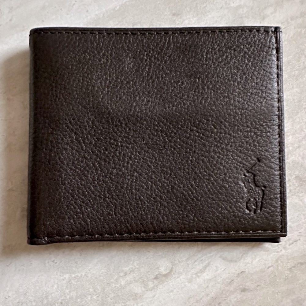 Polo Ralph Lauren brown leather wallet